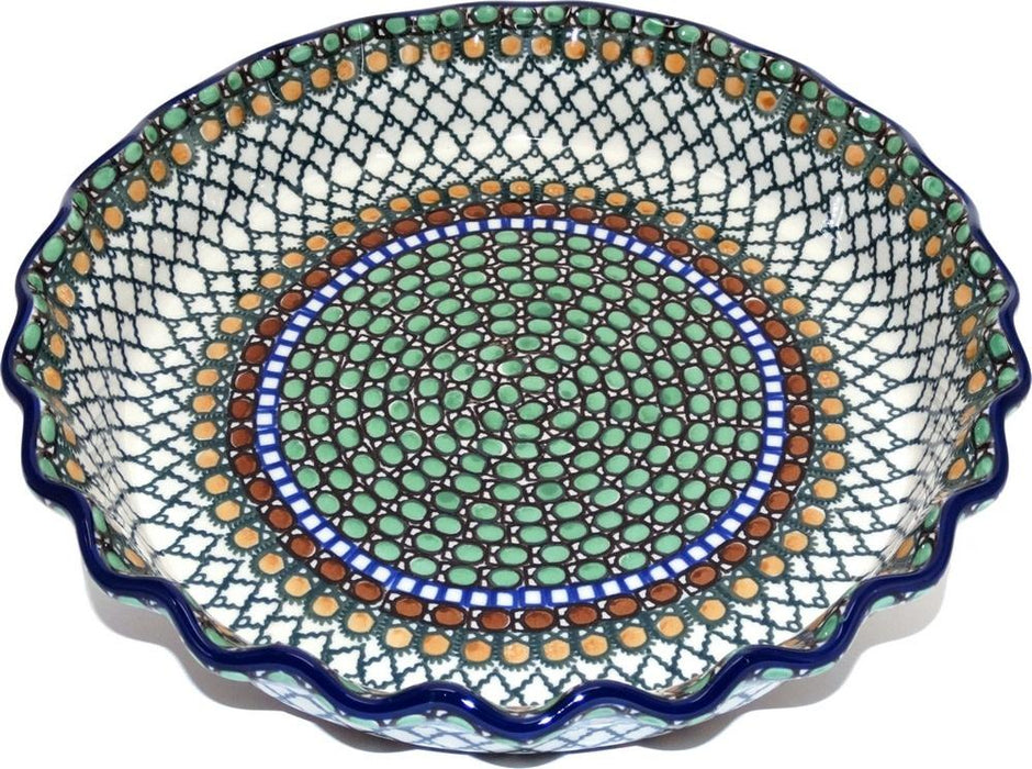 Deep Pie Plate Geometric Hazel Signature