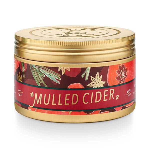 Lg Candle Tin, Mulled Cider