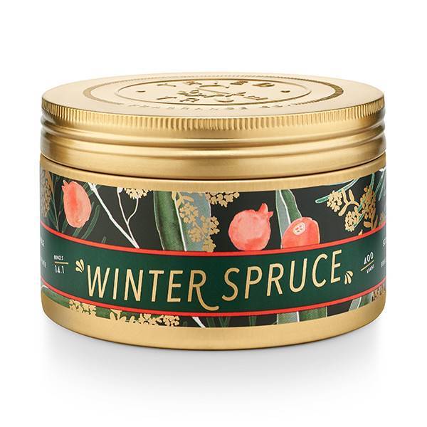 Lg Candle Tin, Winter Spruce