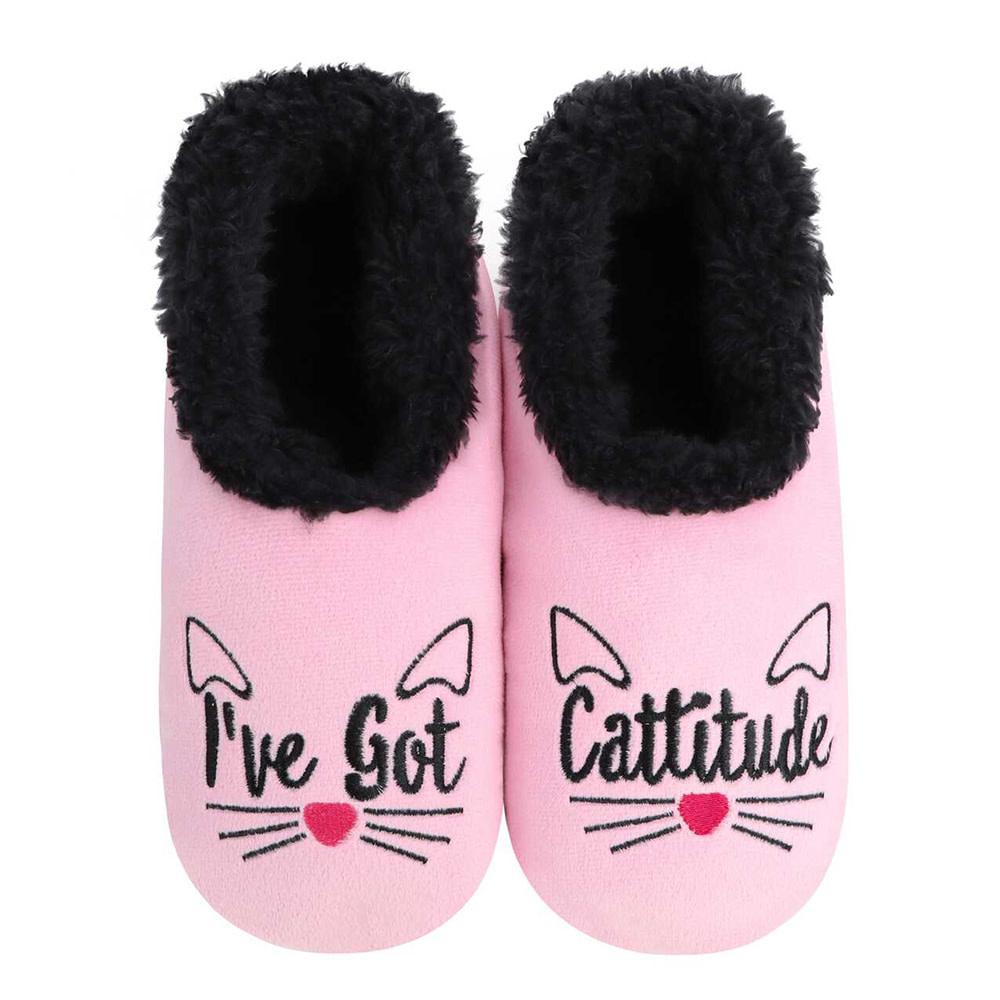 Snoozies hot sale slippers cat